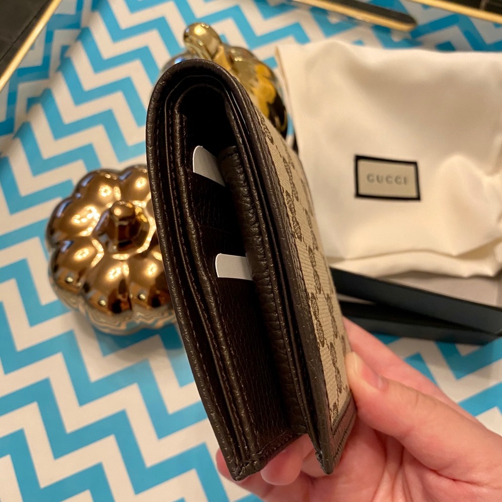Brand New Gucci Canvas Leather Guccissima Wallet - Picture 4 of 13